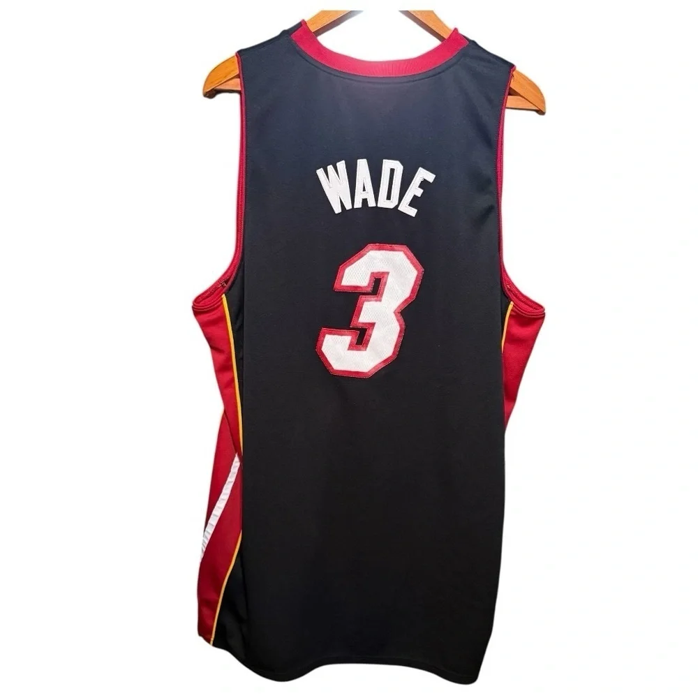 Adidas D Wade #3 Miami Heat Big 3 Era 2009-2010 Men's Jersey XXL